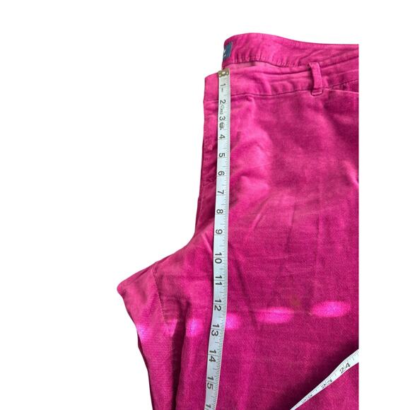 Old Navy Purple Velvet Plus Office Work Business Mid-Rise Pixie Pants Size 18 - Picture 11 of 13
